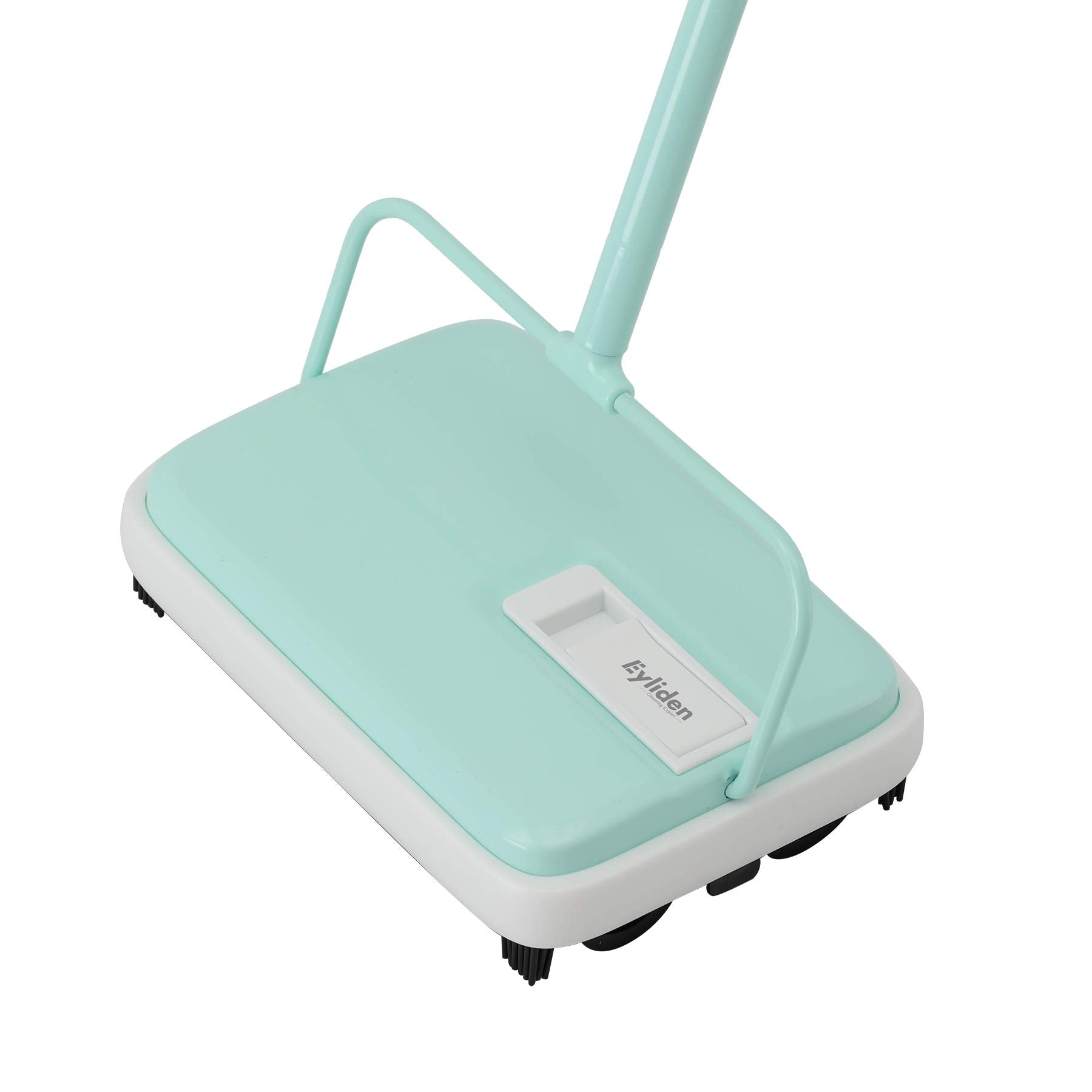 Eyliden Carpet Sweeper, Mini Size Lightweight Hand Push - No Noise, Non-Electric, Easy Manual Sweeping Only for Carpet Cleaning (Black)