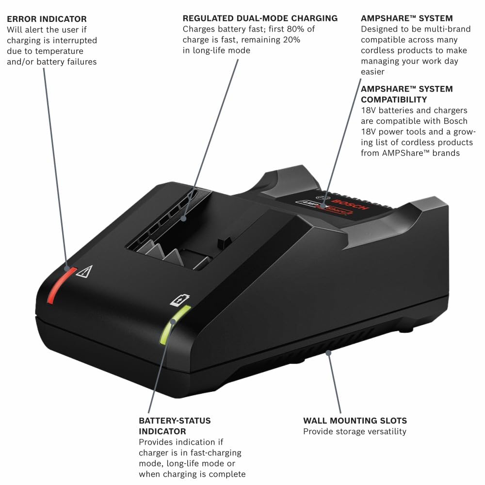 BOSCH BAT612 18V Lithium-Ion 2 Ah Standard Power Battery