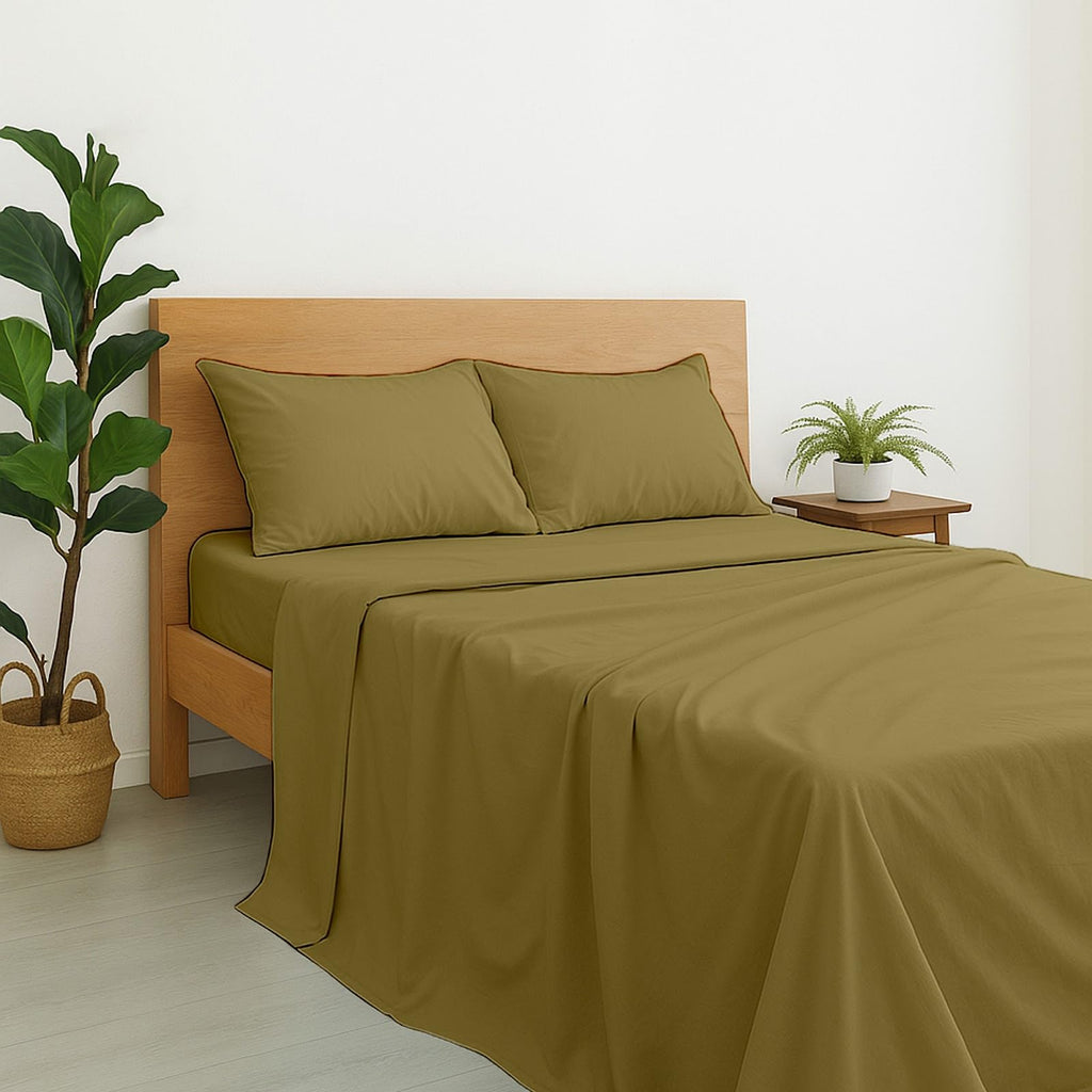 Cottington Lane Twin Size Sheet Set, 100% Egyptian Cotton Premium Hotel Quality 4 Piece Sheets Sets, High Thread Count Dark Grey Solid with 6-10" Deep Pocket