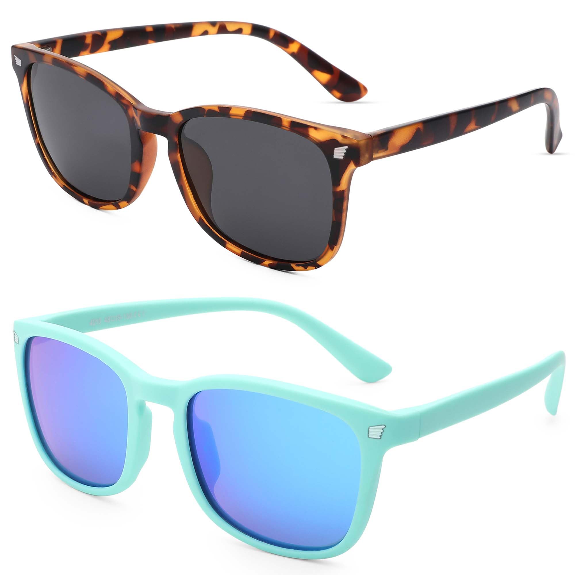 COASION Polarized Kids Sunglasses UV 400 Protection for Girls Boys Classic Retro Style Toddler Shades Age 3-12