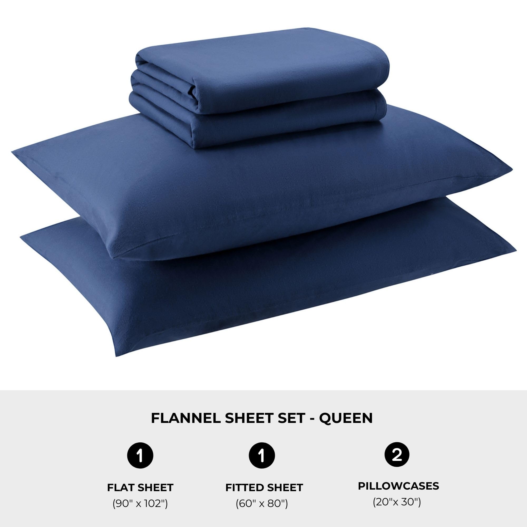 Featherhead 100% Cotton 4PCs Flannel Sheet Set | Double-Brushed for Extra Softness, Warm & Breathable, Extra Deep Pockets fits Up to 17” (Beige, Twin)