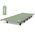 Naturehike Ultralight Camping Cot, Easy to Assemble Folding Tent Cot, Compact & Protable Camping Bed for Camping, Mountaineering, & Hiking, Supports 330lbs with Carry Bag, Kahki