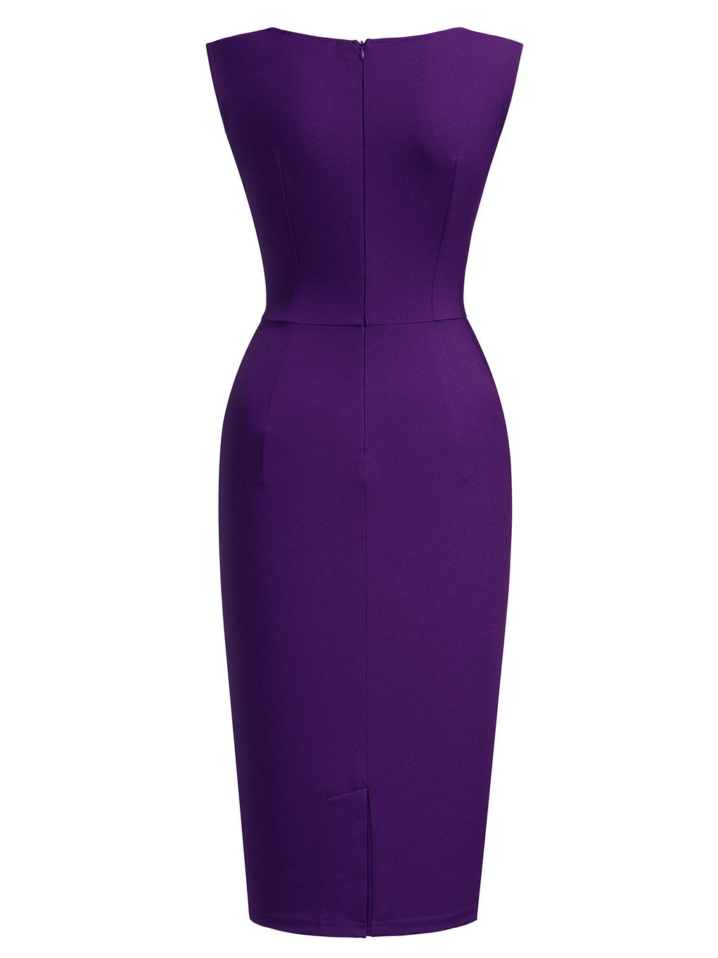 Miusol Women's Retro Ruffle Style Slim Work Pencil Dress