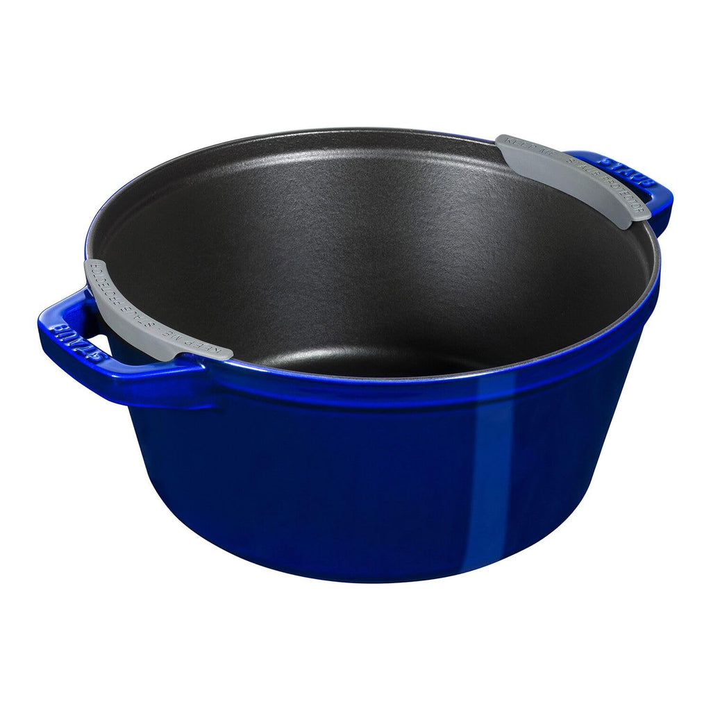 Staub Cast Iron 4-pc Stackable Set - Dark Blue