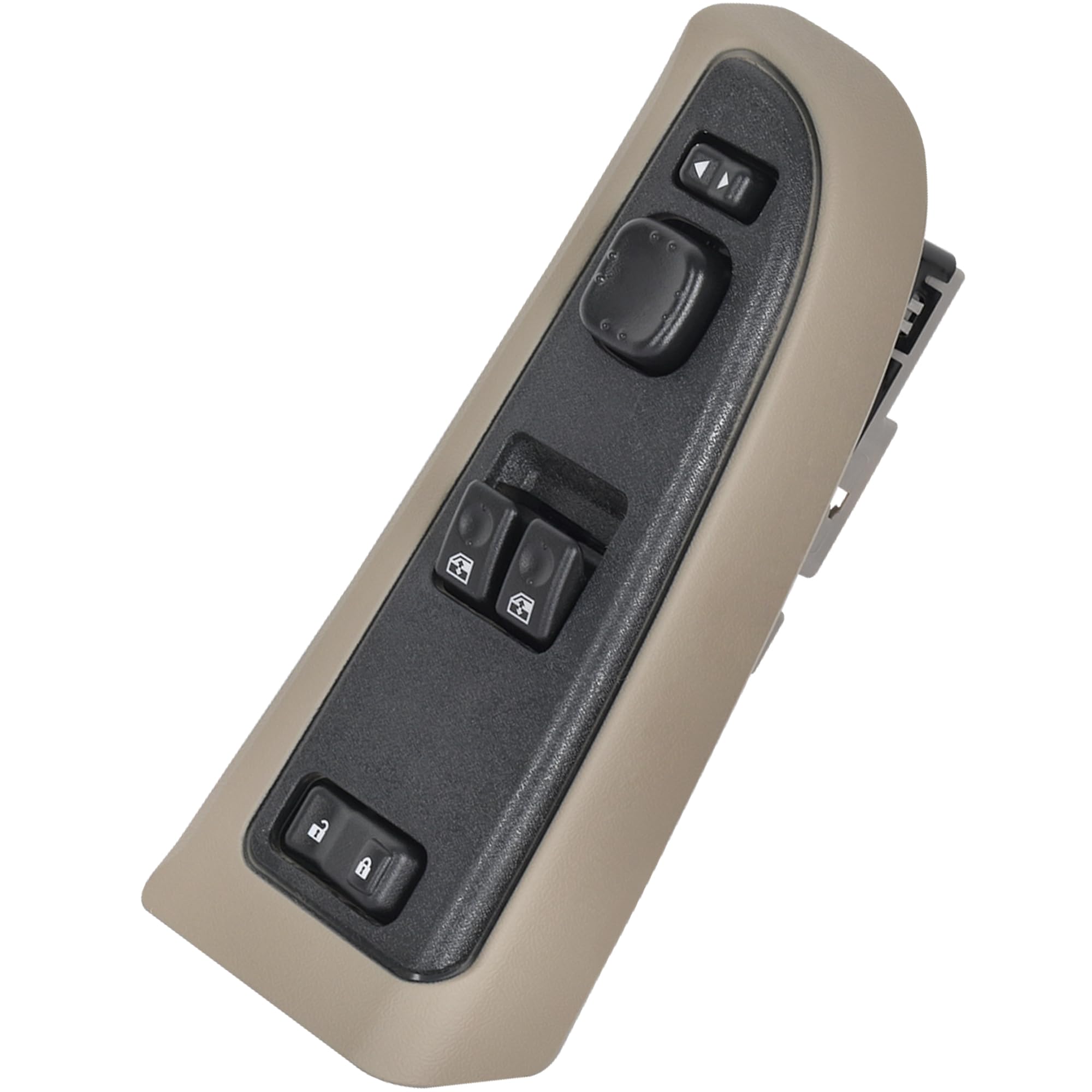 ASOPARTS 15883318 Front Driver Side Door Lock and Power Window Switch & Tan Bezel Assembly Fit for 2003-2007 Chevy Silverado, 2003-2007 GMC Sierra, 920-023 Replaces DWS-226