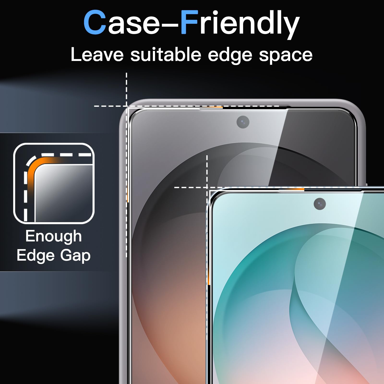 JETech Screen Protector for Samsung Galaxy S20 FE 6.5-Inch with Camera Lens Protector, Tempered Glass Film, Fingerprint ID Compatible, HD Clear, 2-Pack Each