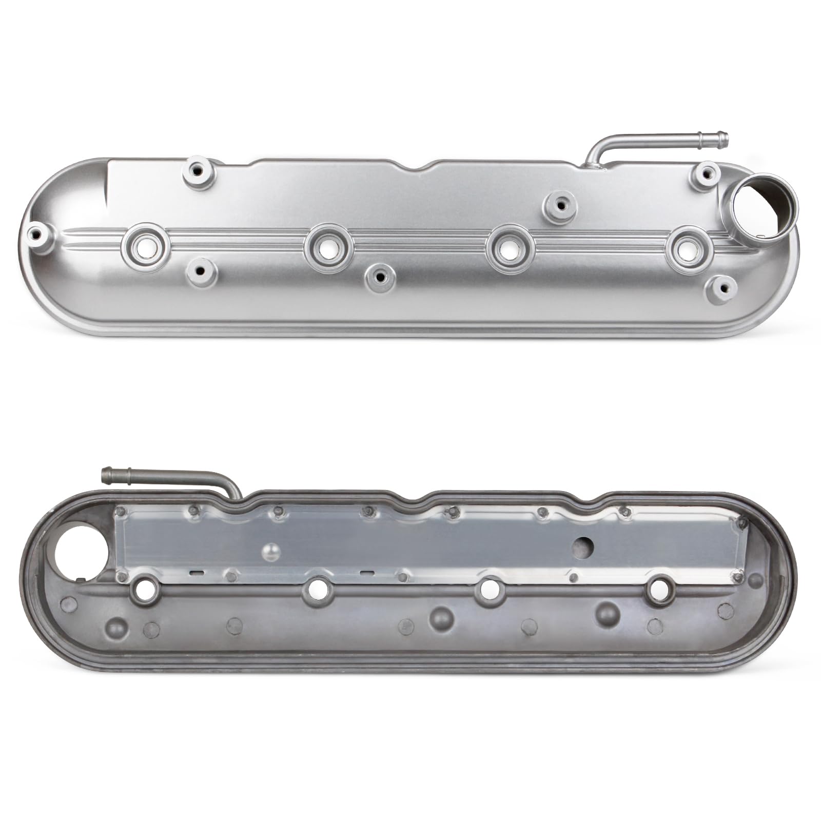 Upgrade Aluminum Engine Valve Covers Compatible with 1999-2008 Cadillac Escalade Chevy Silverado, Suburban Tahoe Trailblazer GMC Sierra Yukon Replaces Parts 12570427 12582224
