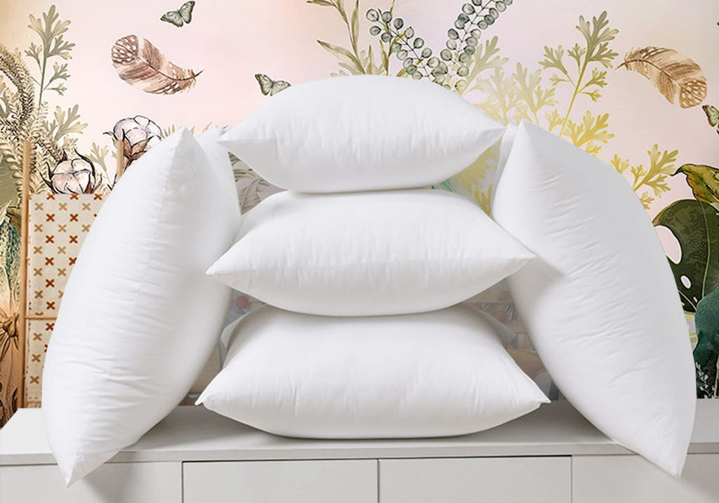 JIEITIVE Throw Pillow Inserts Hypoallergenic Premium Pillow Stuffer Square Form for Decorative Pillow Covers Cushion Bed Couch Sofa Set of 1-18 x 18 Inches