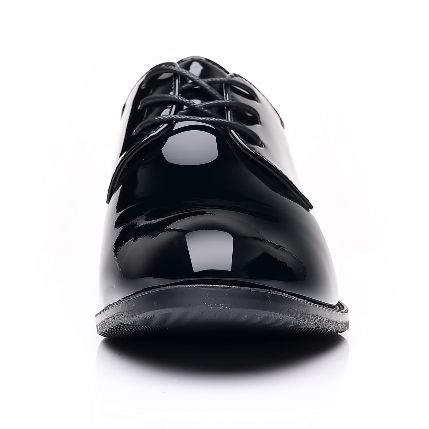 ZZHAP Men's Pointed-Toe Tuxedo Dress Shoes Casual Slip-on Loafer