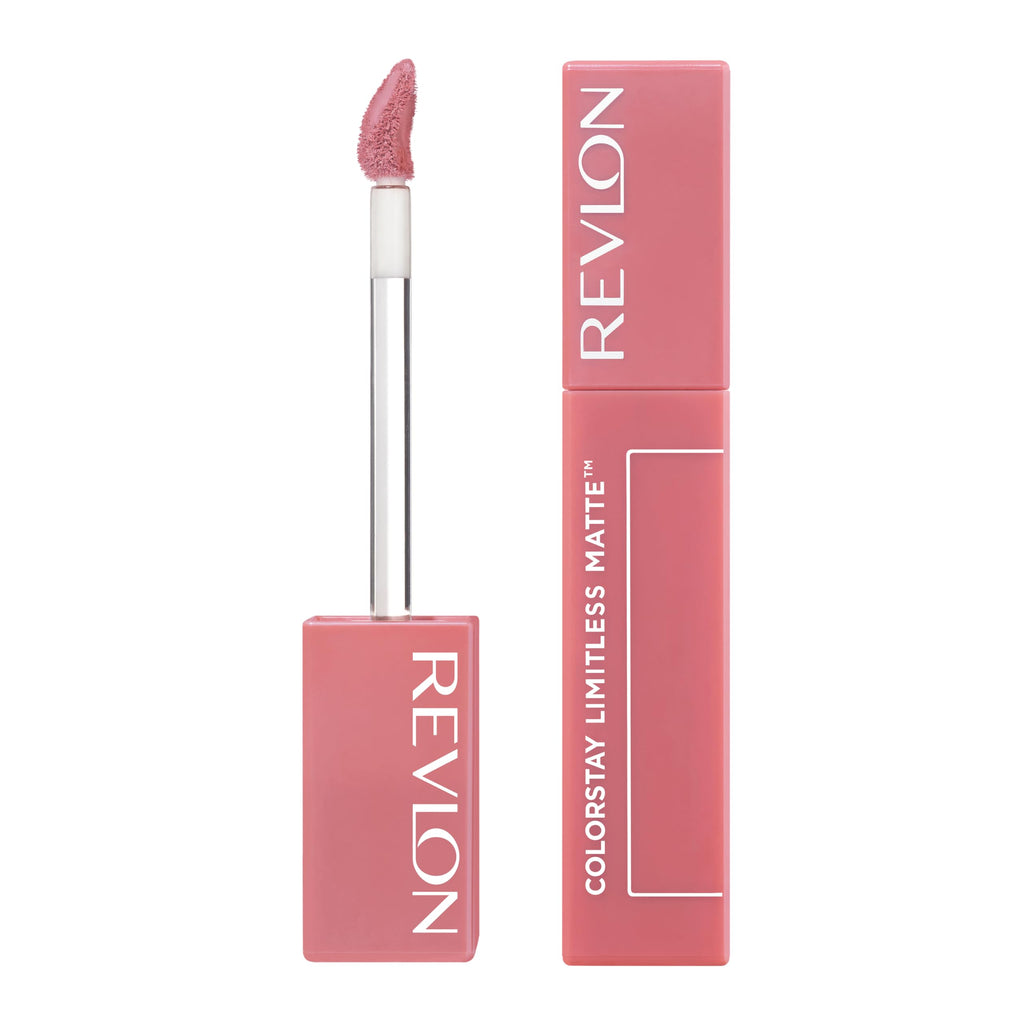 Revlon ColorStay Limitless Matte Liquid Lipstick, Vegan Formula, No-Budge, Longwear Lip Color, Long Lasting, Lightweight/Comfortable, Waterproof, 001 Beauty Sleep, 0.17 fl oz