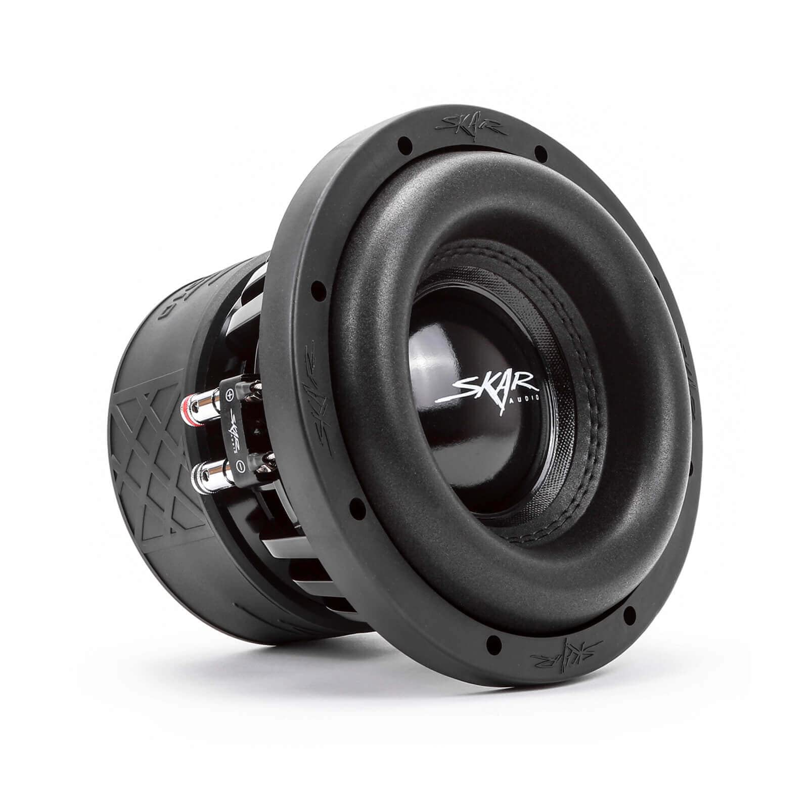 Skar Audio Single 8" Complete 1,200 Watt EVL Series Subwoofer Bass Package - Includes Loaded Enclosure with Amplifier