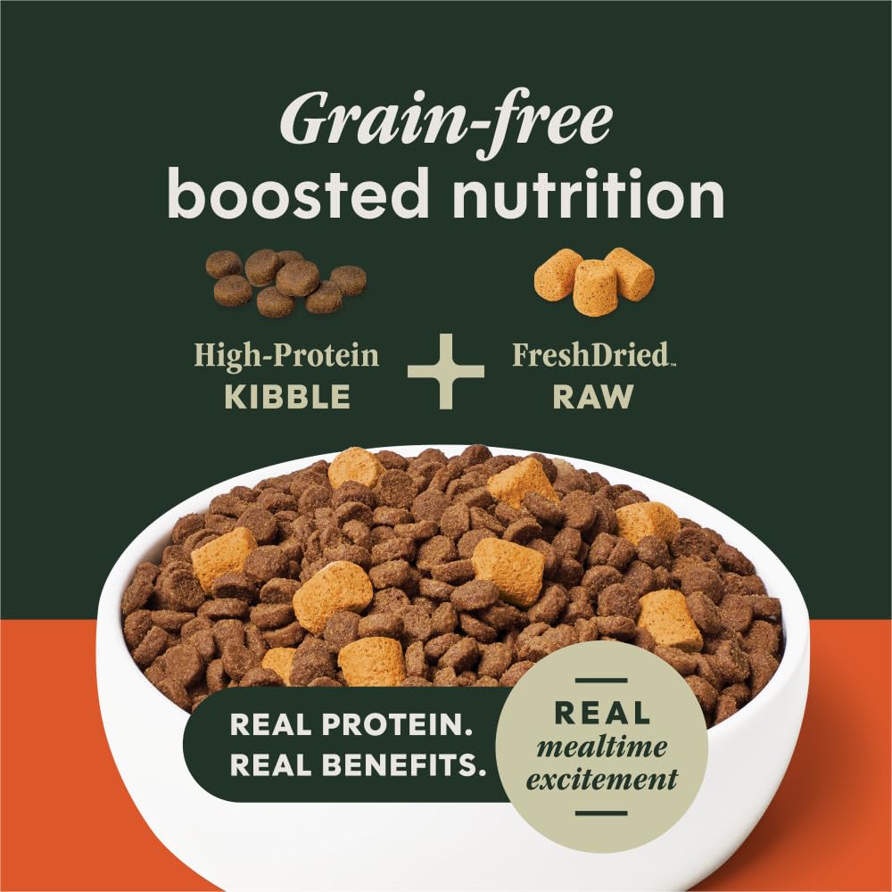 Instinct RawBoost Gut Health, Natural Dry Dog Food with Freeze-Dried Pieces, High Protein, Grain-Free Recipe - Real Chicken, 3.5 lb. Bag