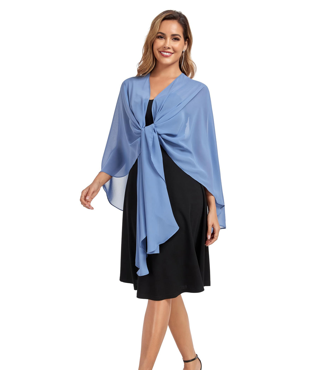 TONGFANTFL Shawls Wraps for Evening Wedding Party Chiffon Scarf Soft Bridal Wraps Wedding Guest Shawl Coverage