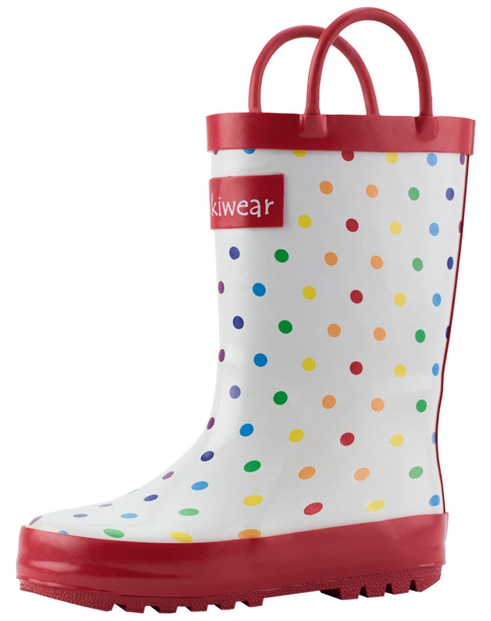 OAKI Toddler Rain Boots - Perfect Kids Rain Boots for Any Weather - Durable Rubber Baby Rain Boots Keep Little Feet Dry, Lightweight Waterproof with Easy-on Handle