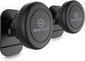 Magnetic Car Mount [2-Pack] - Universal Stick-On Dashboard Magnetic Phone Holder for Car, Strong Magnet Mount for Cell Phones & Mini Tablets with Swift-Snap Technology