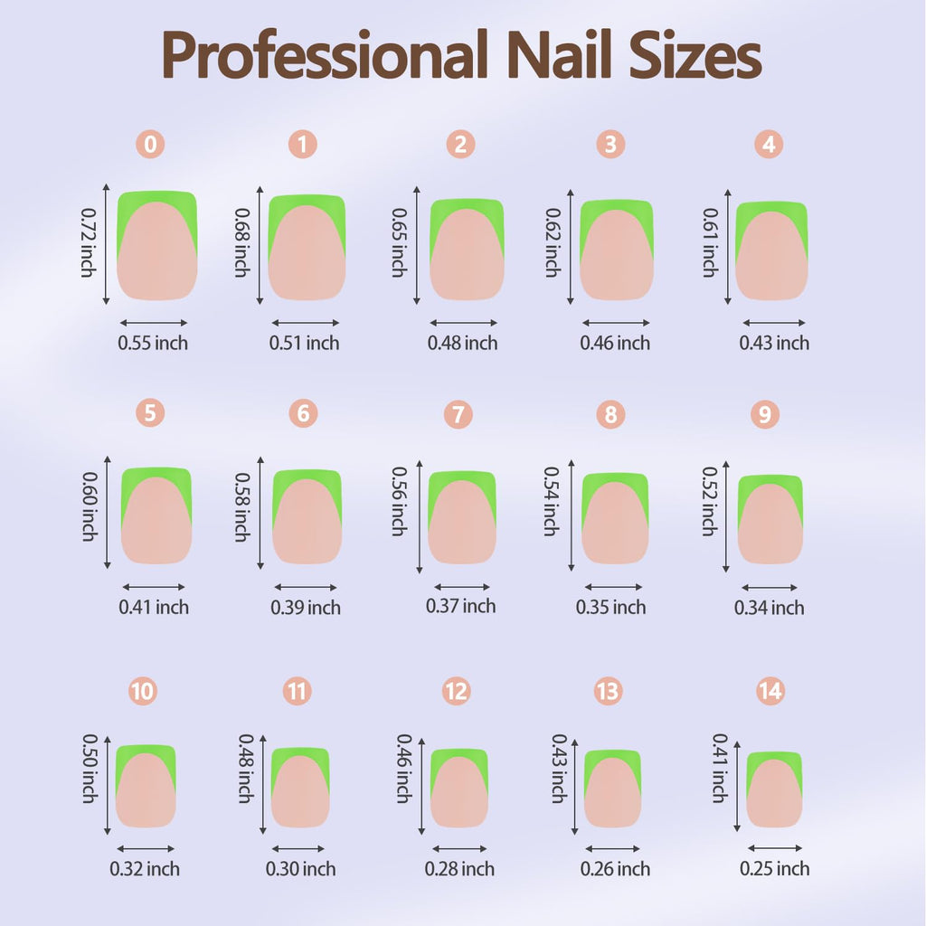 Misssix XBASICTIPS French Tip Press On Nails, 300Pcs French Gel Nail Tips Long Square, Soft Gel Pre-shaped No Need to File 3 in 1 Tips, Fake Nails for Nail Art DIY Extension Designs 15 Sizes