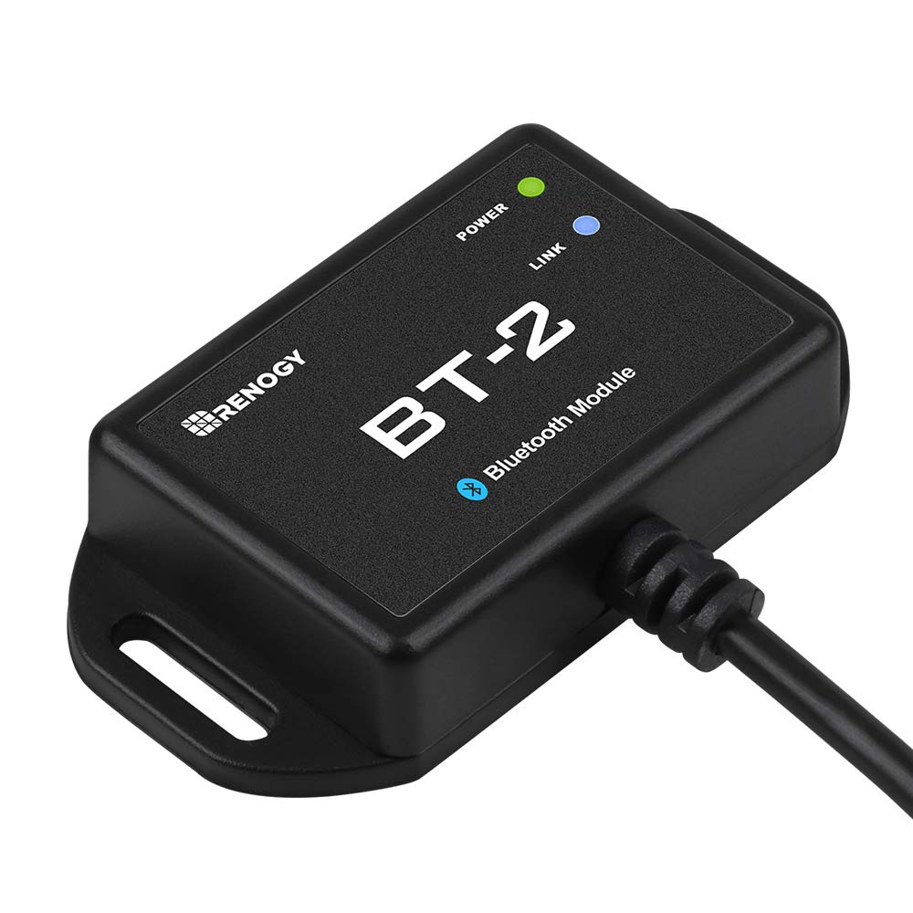Renogy BT-1 Bluetooth Module for PWM Charge Controllers (Wanderer/Adventurer) – RJ12 RS232 Port, Wireless Monitor via DC Home App,IP54