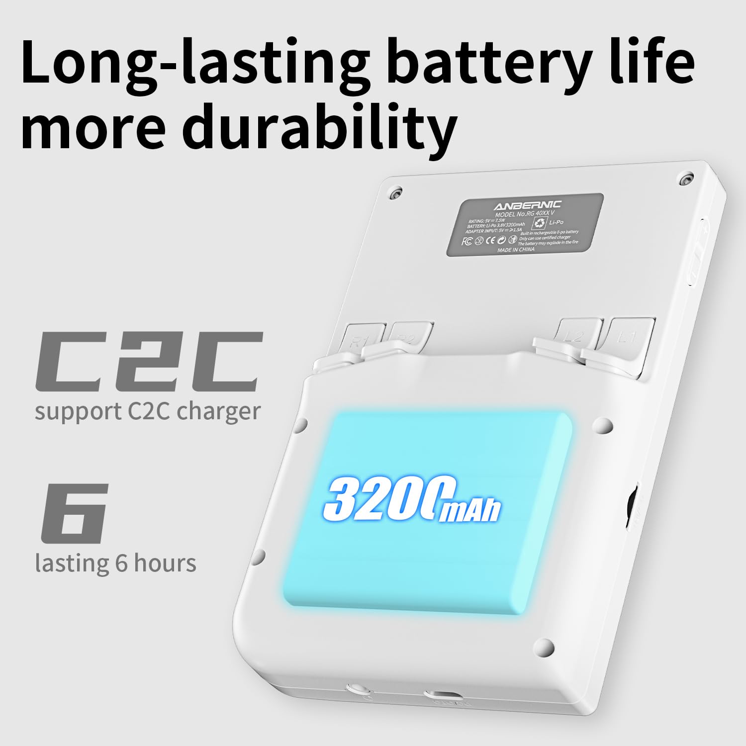 Anbenric RG40XX V Retro Handheld Game Console, 4.0 Inch IPS, Linux OS, 64GB Preloaded Classic Games, H700 Quad-Core, WiFi Bluetooth, Ideal for Travel, Commute, Home & Outdoor Entertainment(Indigo)