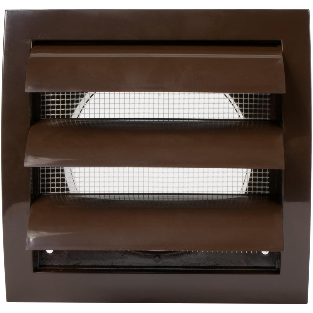 Repa Market 4 Inch Anthracite Dryer Vent Hood/Duct Cover for Walls or Ceiling/ABS Plastic Louvered Air Grille with Built-In Mesh Screen/Exhaust and Dryer Vent Covers for Indoor & Outdoor Use