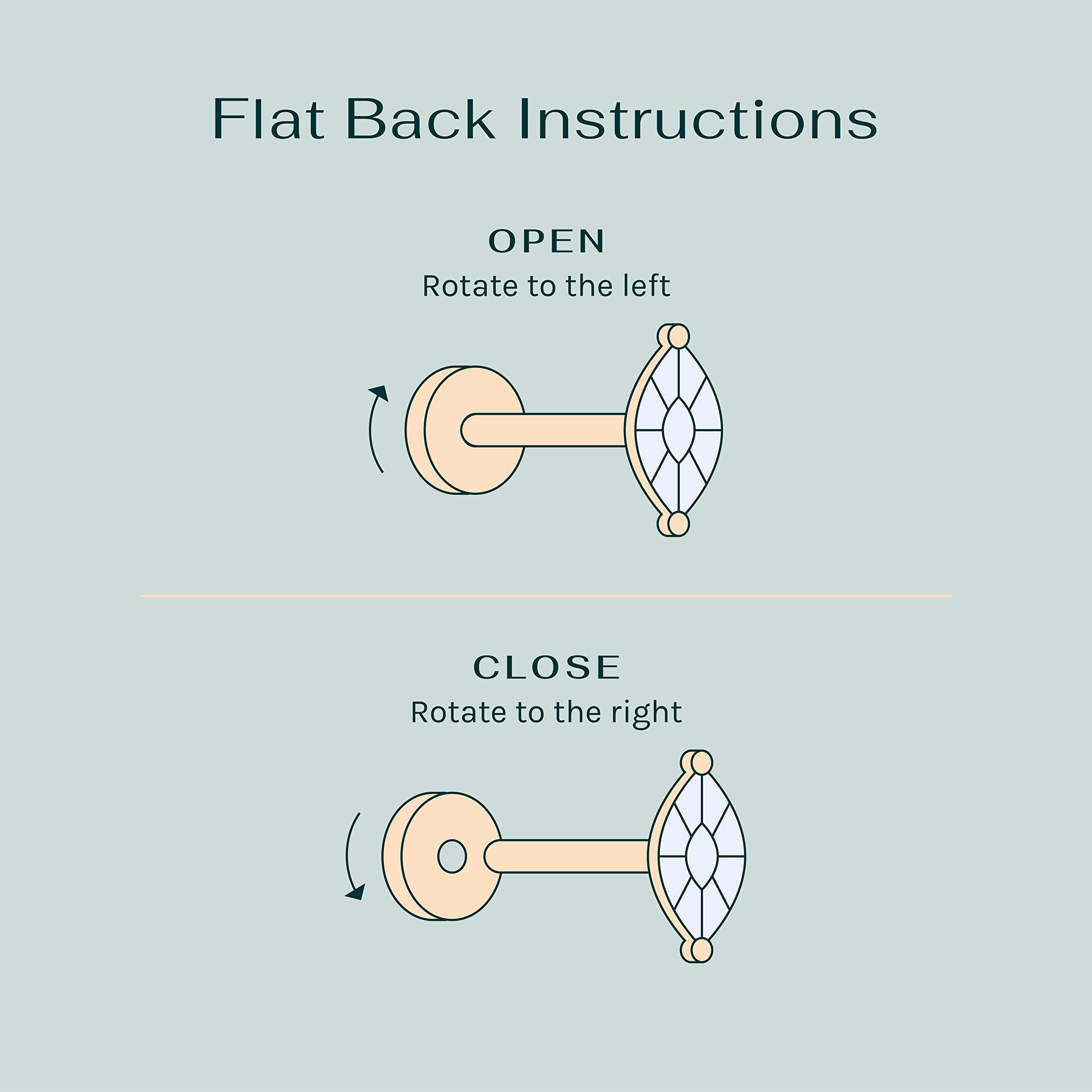 PAVOI 14K Gold Plated Flat Back Earrings | Solid 925 Sterling Silver Posts | Helix Cartilage Earrings for Women | Cubic Zirconia Stud Earrings | Trending Fashion Jewelry