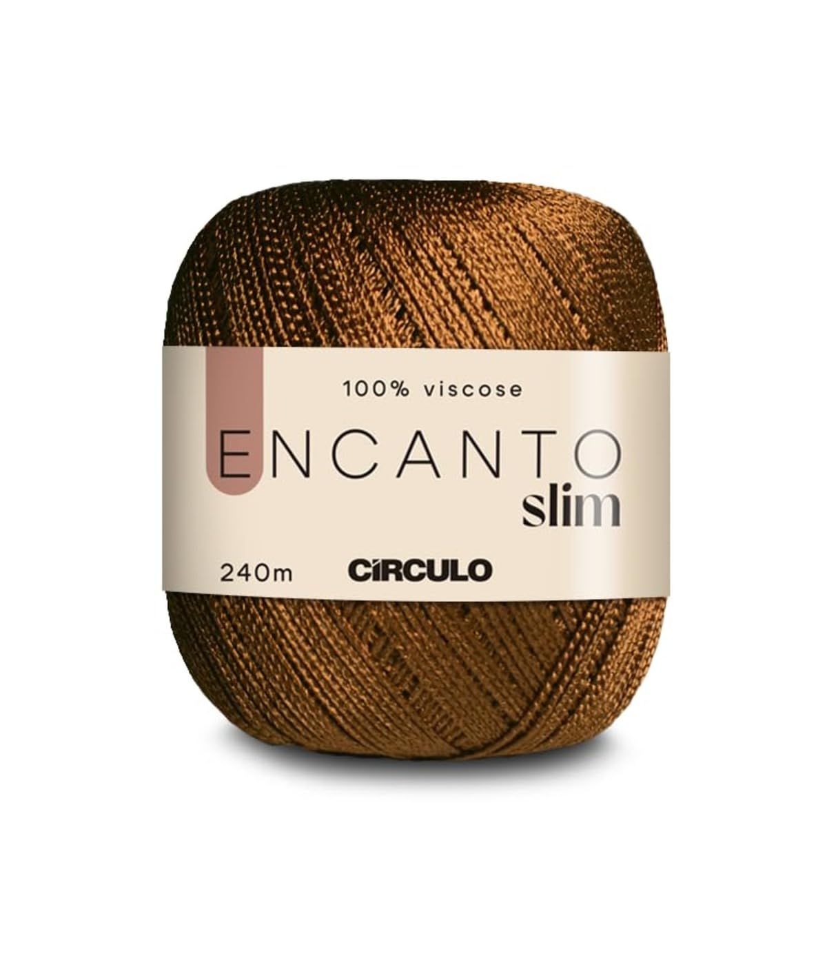 CIRCULO Encanto Slim Roll Yarn 100% Viscose - Luxury & Shine - Sport Weight Yarn - 262 yds, 3.52 oz - Color 1289 - Canary
