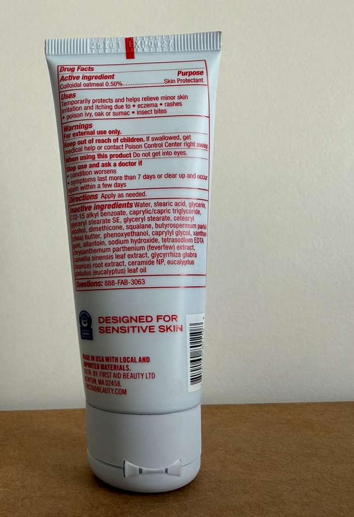 First Aid Beauty Ultra Repair Cream, Intense Hydration Face & Body Moisturizer with Colloidal Oatmeal, Helps Relieve Eczema, Dry Skin Barrier Repair, Fragrance Free