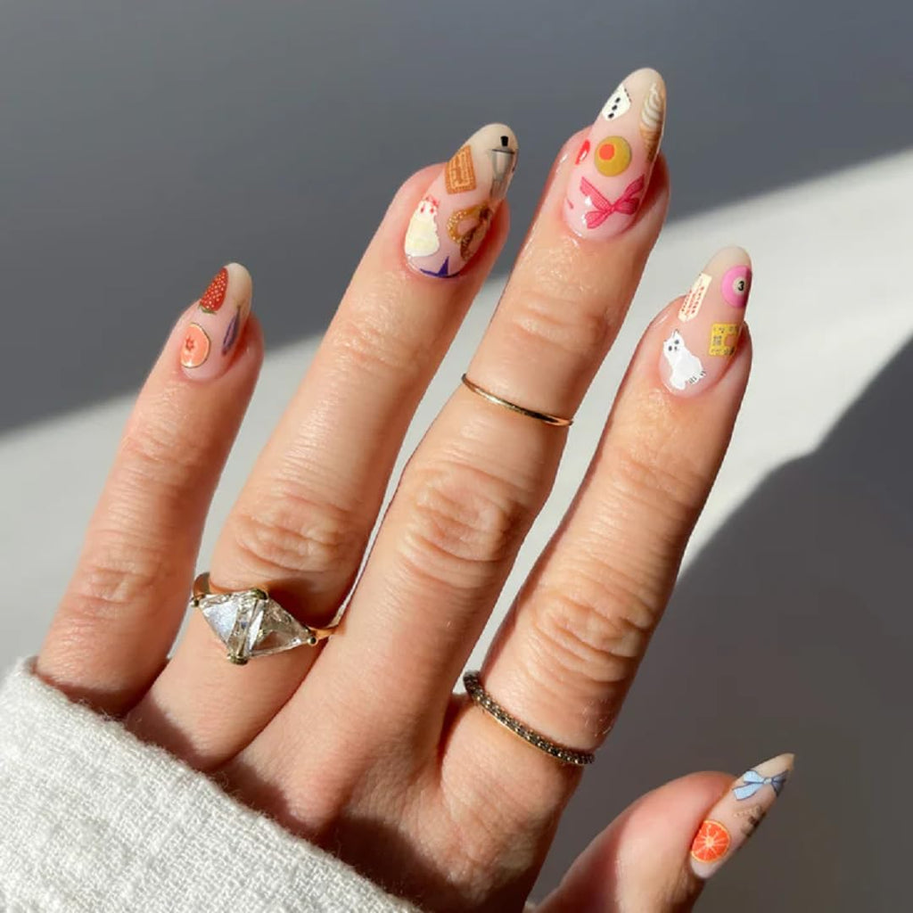 Deco Beauty 90s Baby - Super Thin & Easy-to-Apply Nail Art with The Cutest Designs - Durable & Long-Lasting Nail Art Stickers and Decals for Women, for DIY at-Home Manicures & Salon-Quality Nails