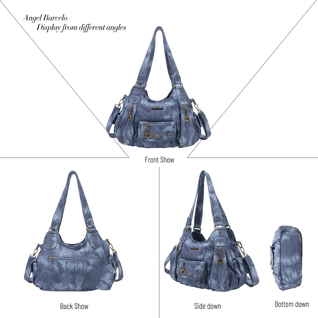Angel Barcelo Purses for Women Soft PU Leather Shoulder Bag Crossbody Purse and Handbags