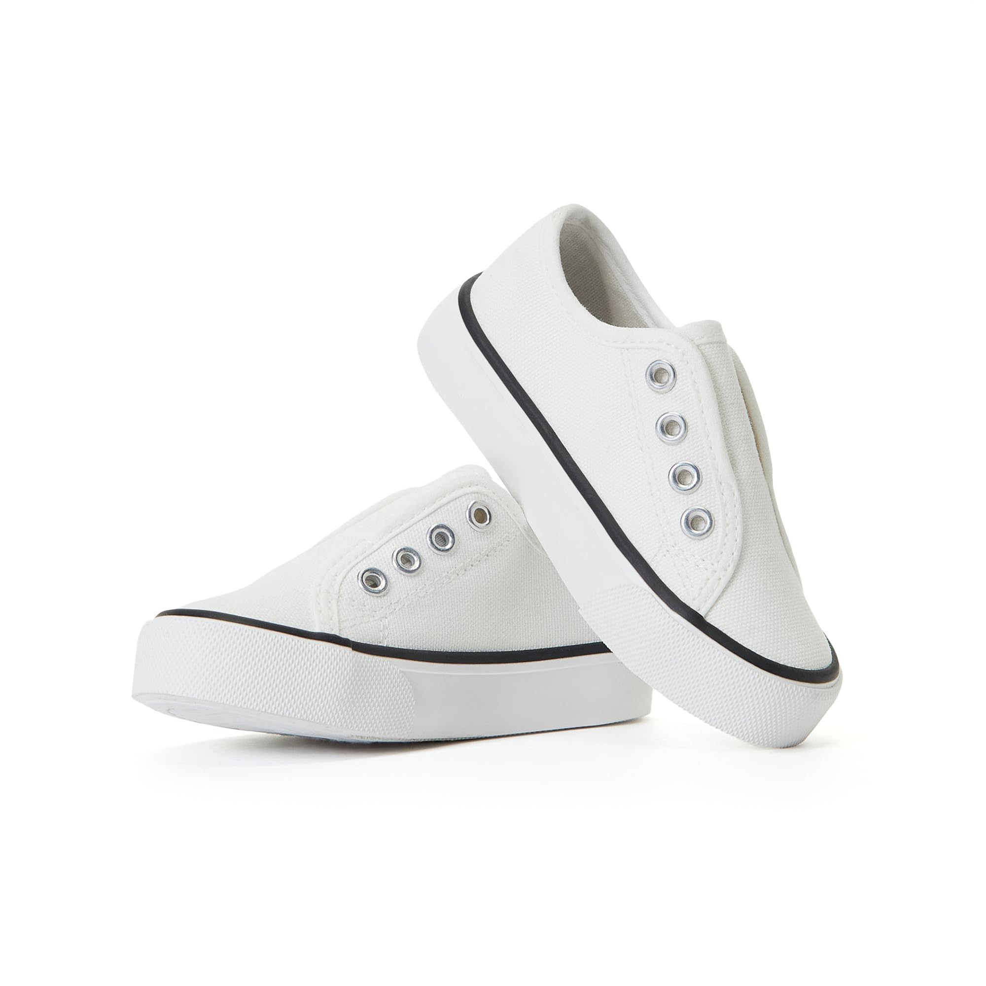 FabKids Kids Sneakers Boys Girls Canvas Shoes Slip On Low Top Footwear for Toddler Little Kid Big Kid
