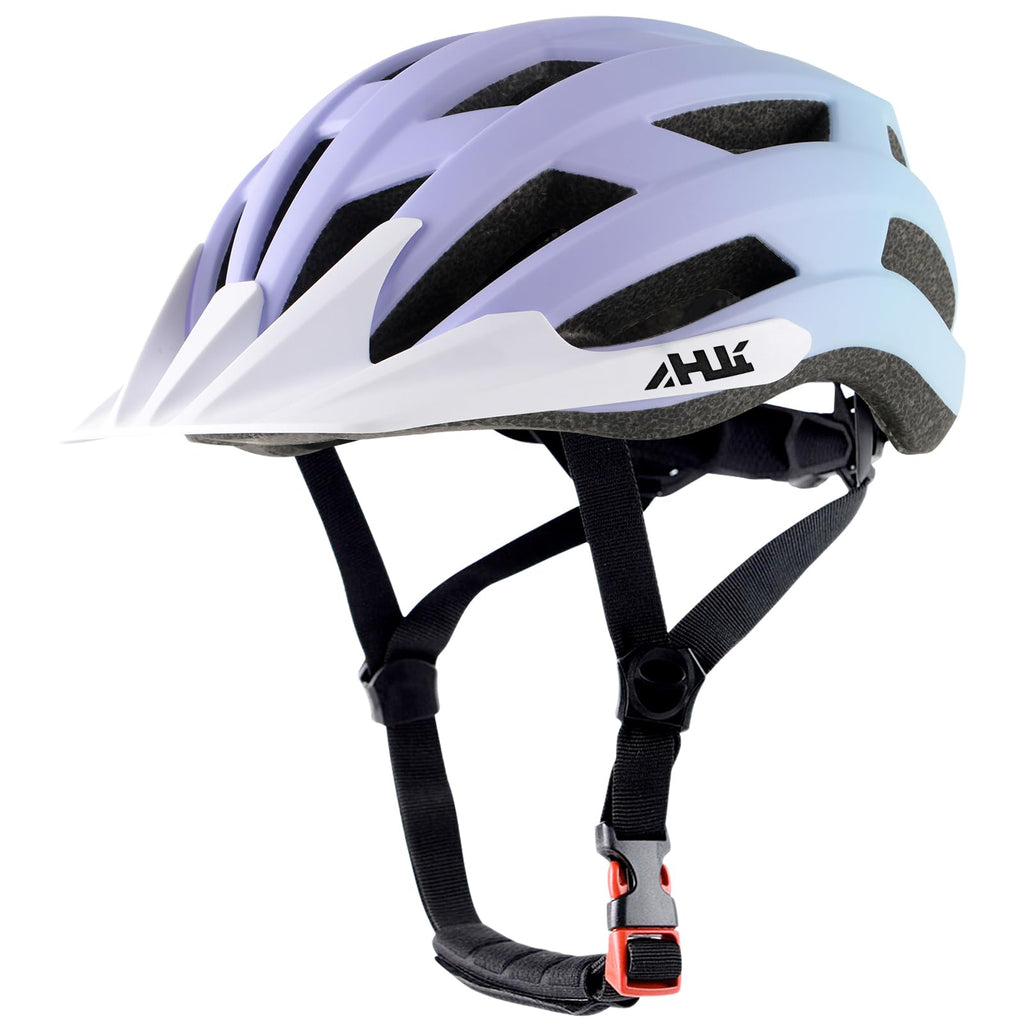 Youth Adult Road Bike Helmet, Men Women Adjustable Mountain Bicycle Helmet with Detachable Visor, 2 Sizes for Age 8-14+ Youth, Kids, Adult