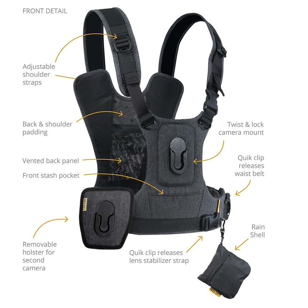 Cotton Carrier CCS G3 Camera Harness System for One Camera, Camo, 1 Camera