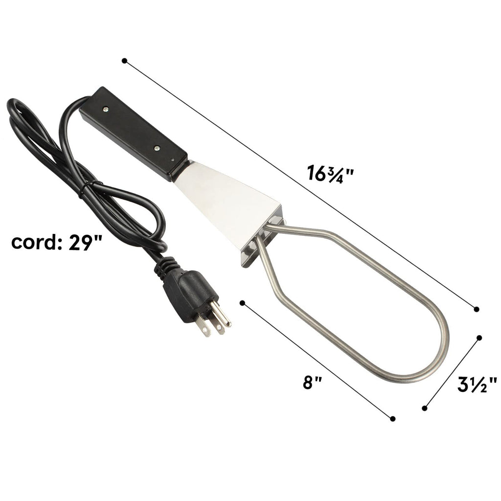 600W Electric Charcoal Starter Fire Lighter for BBQ Grill Smoker Fireplace, Firepit, Stove - Quickly Ignite Coals Briquettes Without Lighter Fluid or Matches - 29 Inch Power Cord