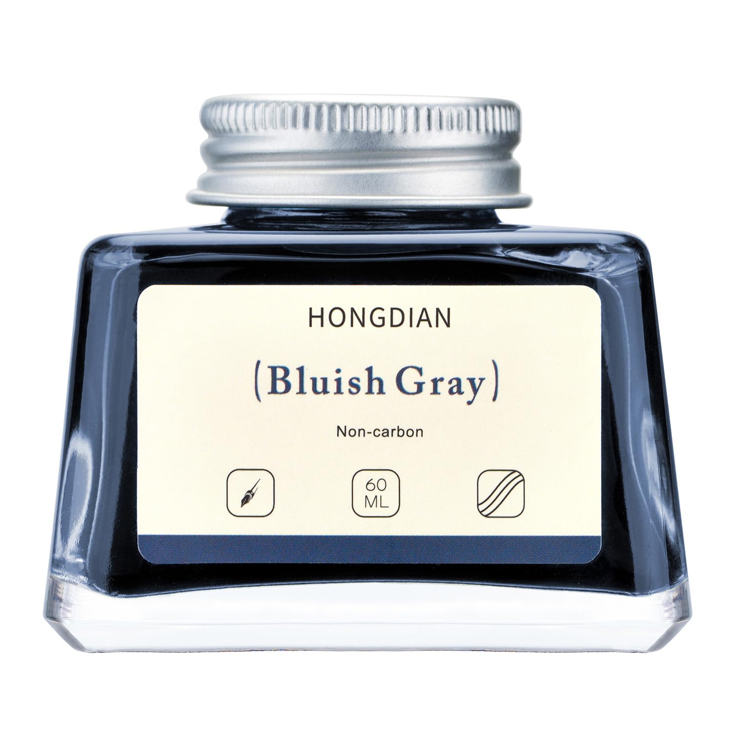 Asvine Hongdian Fountain Pen Bottled Ink Black, 60ml Fountain Pen Bottled Ink, Non Carbon