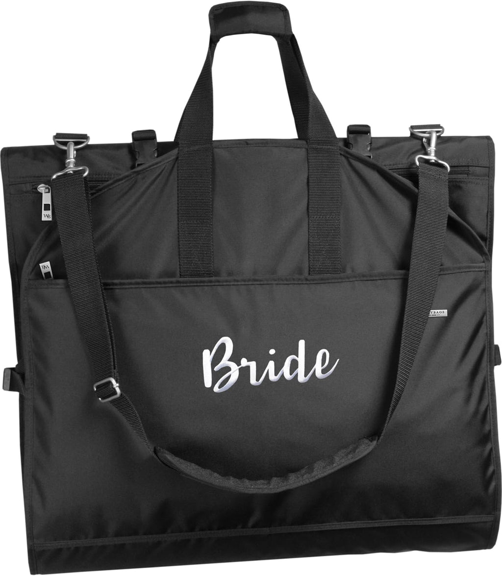 WallyBags 66” Premium Tri-Fold CarryOn Destination Wedding Dress Garment Bag