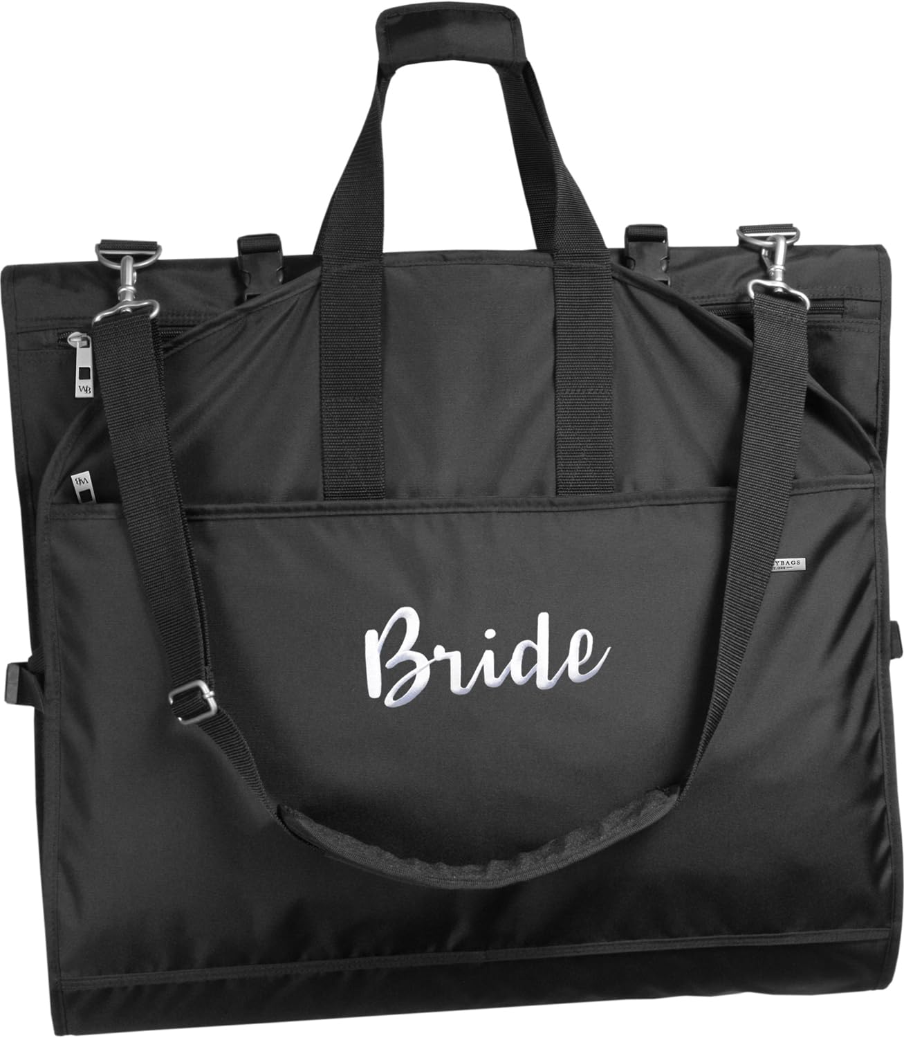 WallyBags 66” Premium Tri-Fold CarryOn Destination Wedding Dress Garment Bag