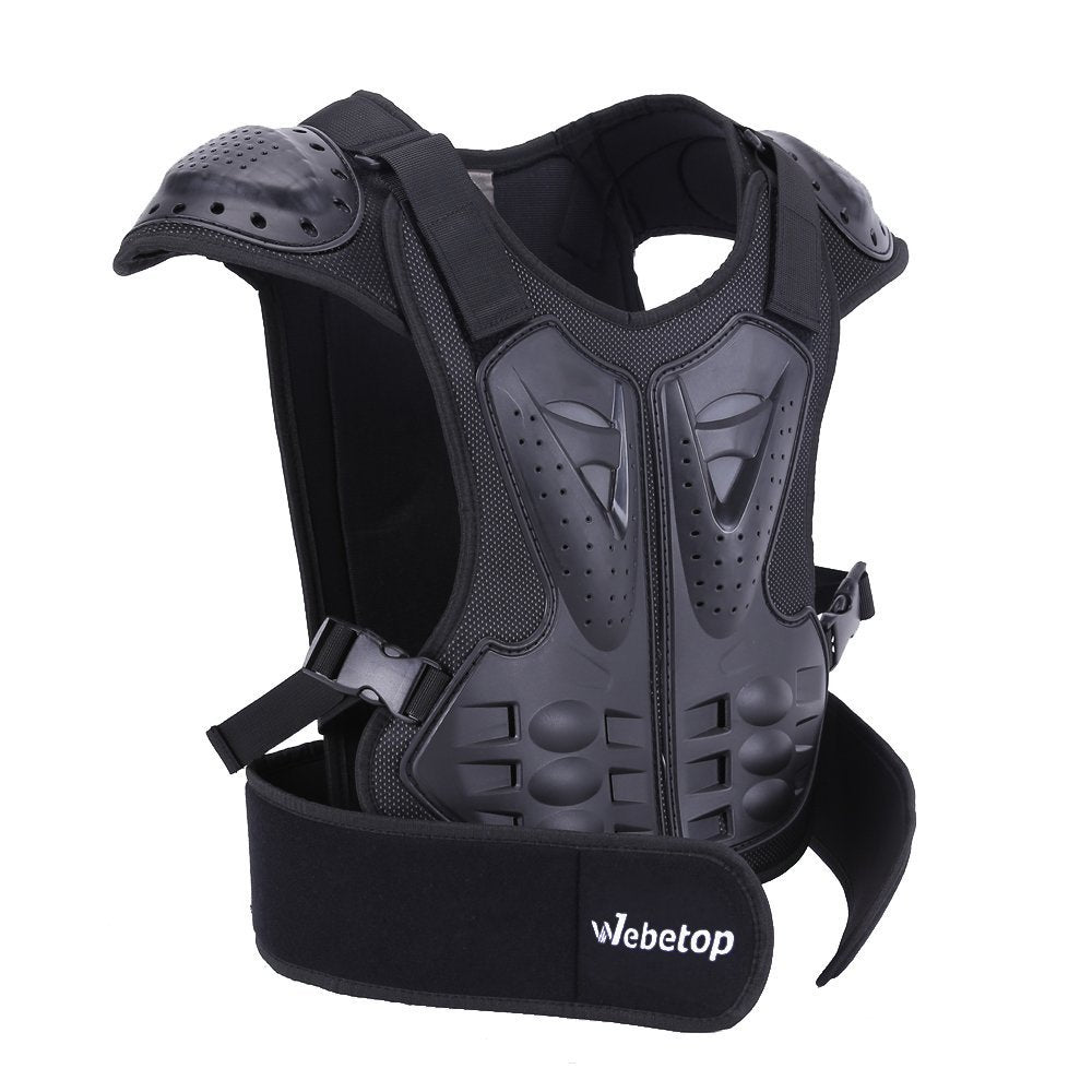 Webetop Kids Chest Protector Motocross Dirt Bike Body Chest Spine Protector Vest Gear for ATV MTB Skiing
