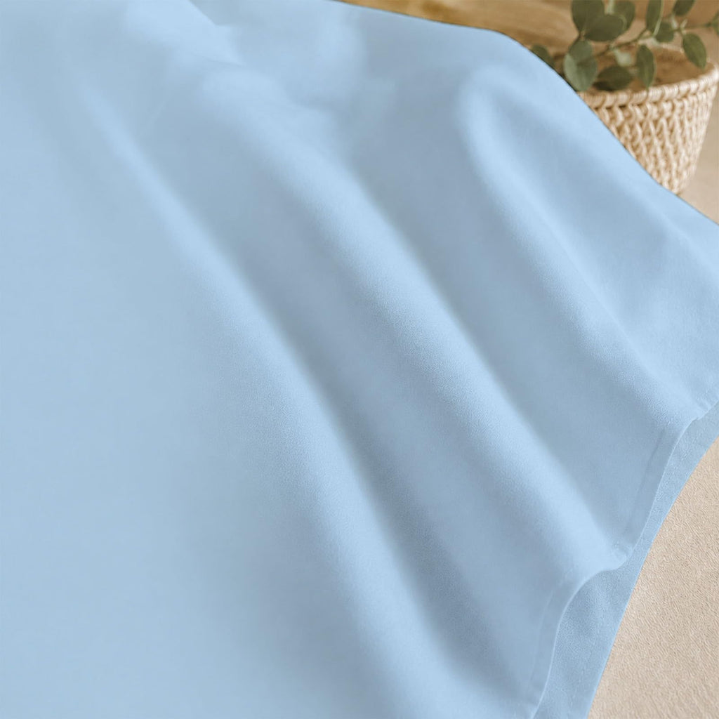 Cottington Lane Ruffled Dorm Room Bed Skirt Twin XL 25 Inch Drop, Hotel Quality Premium Brushed Microfiber Twin Extra Long College Dust Ruffle, White