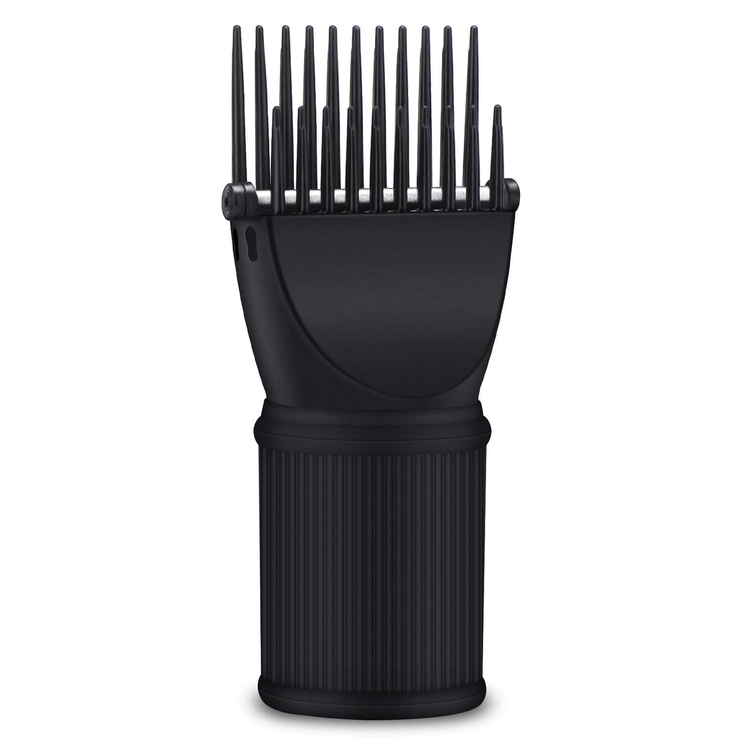 Segbeauty Blow Dryer Comb Attachment, Black Brush Attachments for Hair Dryer Concentrator Nozzle 1.69-1.76in and 2.12in, Pro Hairdressing Styling Salon Tool to Straighten Detangle Curly Natural Hair