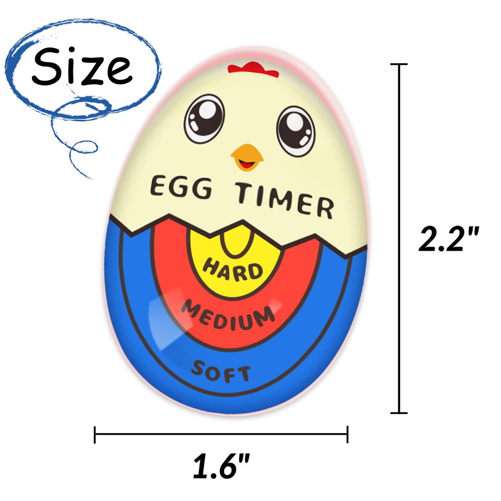 Lasubst Egg Timer for Boiling Eggs that Changes Color When Done, Blue