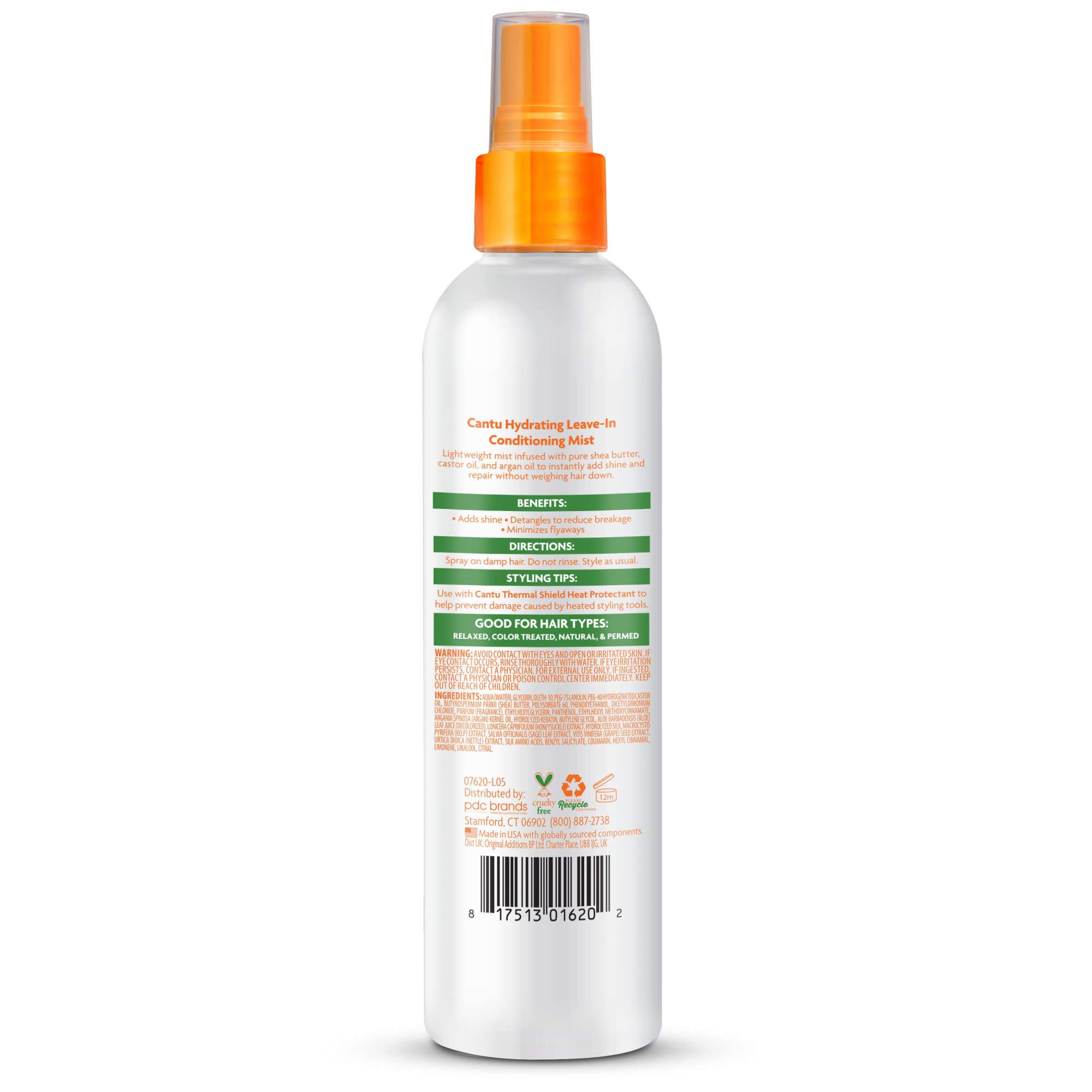 Cantu Shea Butter Hydrating Leave In Conditioning Mist, 8 Fluid Ounce