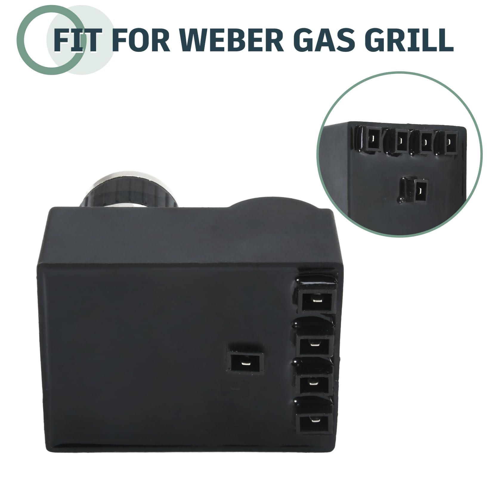 GasSaf Spark Generator 1 Outlet Push Button Electronic Igniter Ignitor Gas Grill Replacement for Broil King, Broil-Mate, Sterling, Jackson, Napoleon, Silver Chef, BBQ Pro, BBQ Tek and Others