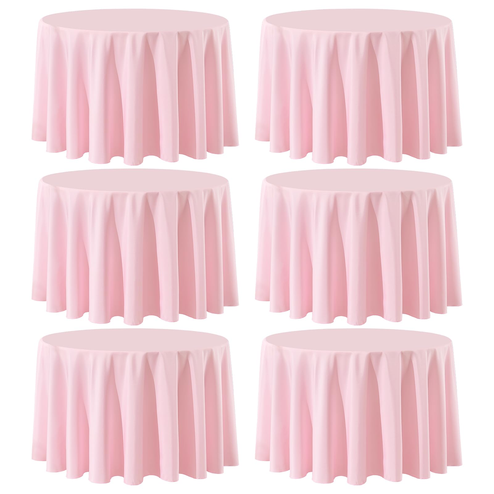 Round Tablecloth 2 Pack 90 Inch Black Tablecloths Washable Decorative Linen Polyester Table Clothes Cover for Dining Table Banquets Buffet Parties and Wedding