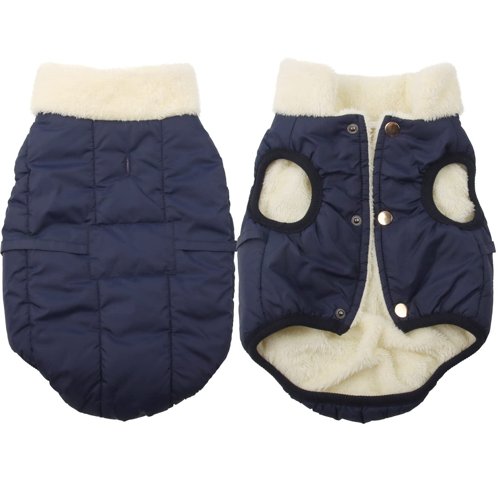 JoyDaog Dog Jacket with Harness,Fleece Lined Warm Puppy Coat for Winter,Soft Windproof Small Dog Vest,Green XS