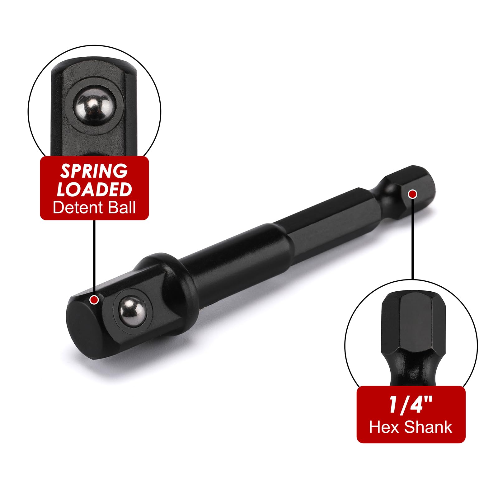 MIXPOWER 12 Pieces 3/8-Inch Drive Shallow Impact Socket Set, 5/16 to 1 inch, CR-V, SAE, 6 Point, Shallow, 12 Pieces 3/8" Dr. Socket