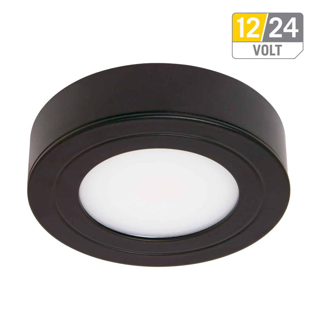 Armacost Lighting PureVue Dimmable Under Cabinet LED Puck Light, 4000K (Bright-White Light), 2.75 Inch, White Finish - 223412