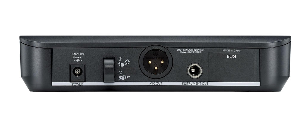Shure BLX24/SM58 Wireless Microphone System - 14-Hour Battery Life, 300 ft Range, UHF | Includes SM58 Handheld Vocal Mic, Single Channel Receiver | H9 Band (BLX24/SM58-H9)