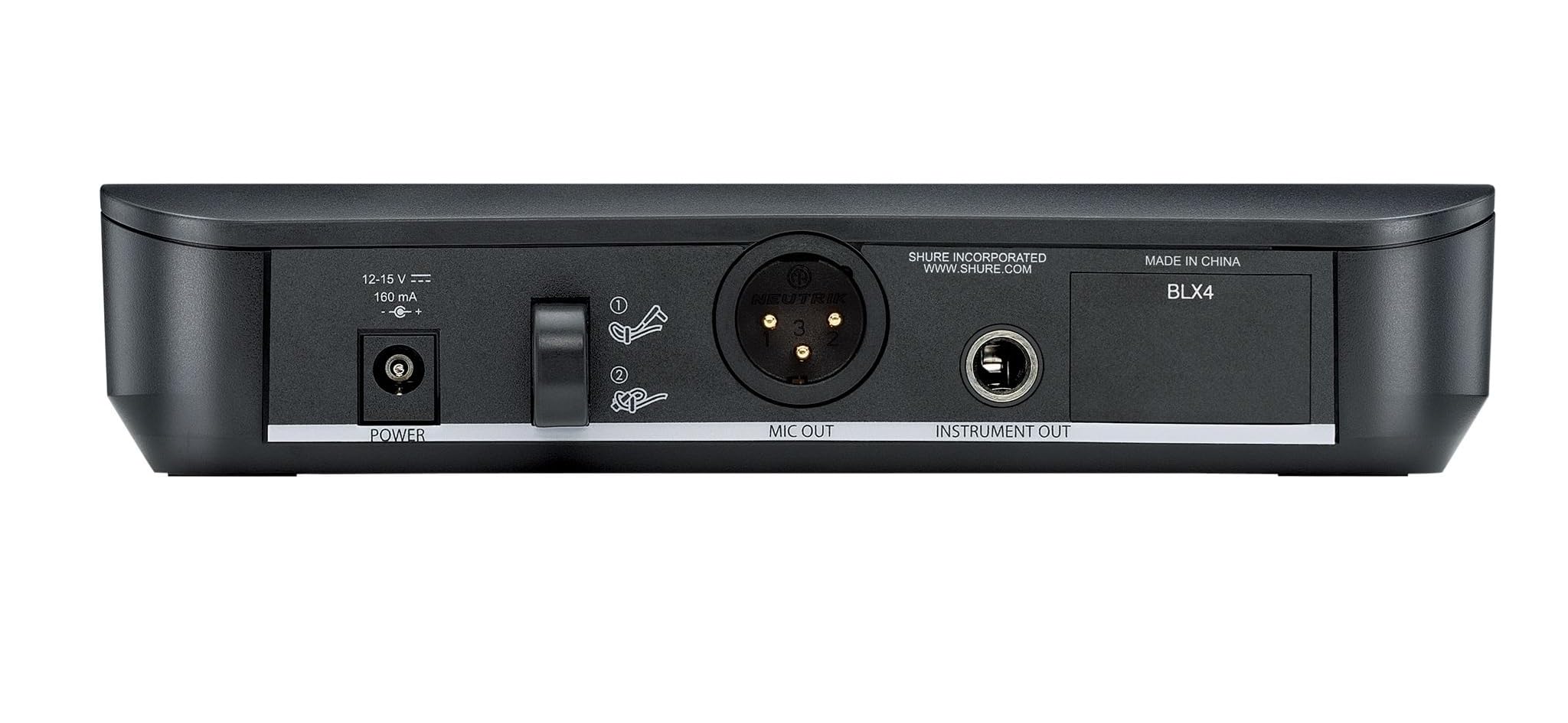 Shure BLX24/SM58 Wireless Microphone System - 14-Hour Battery Life, 300 ft Range, UHF | Includes SM58 Handheld Vocal Mic, Single Channel Receiver | H9 Band (BLX24/SM58-H9)