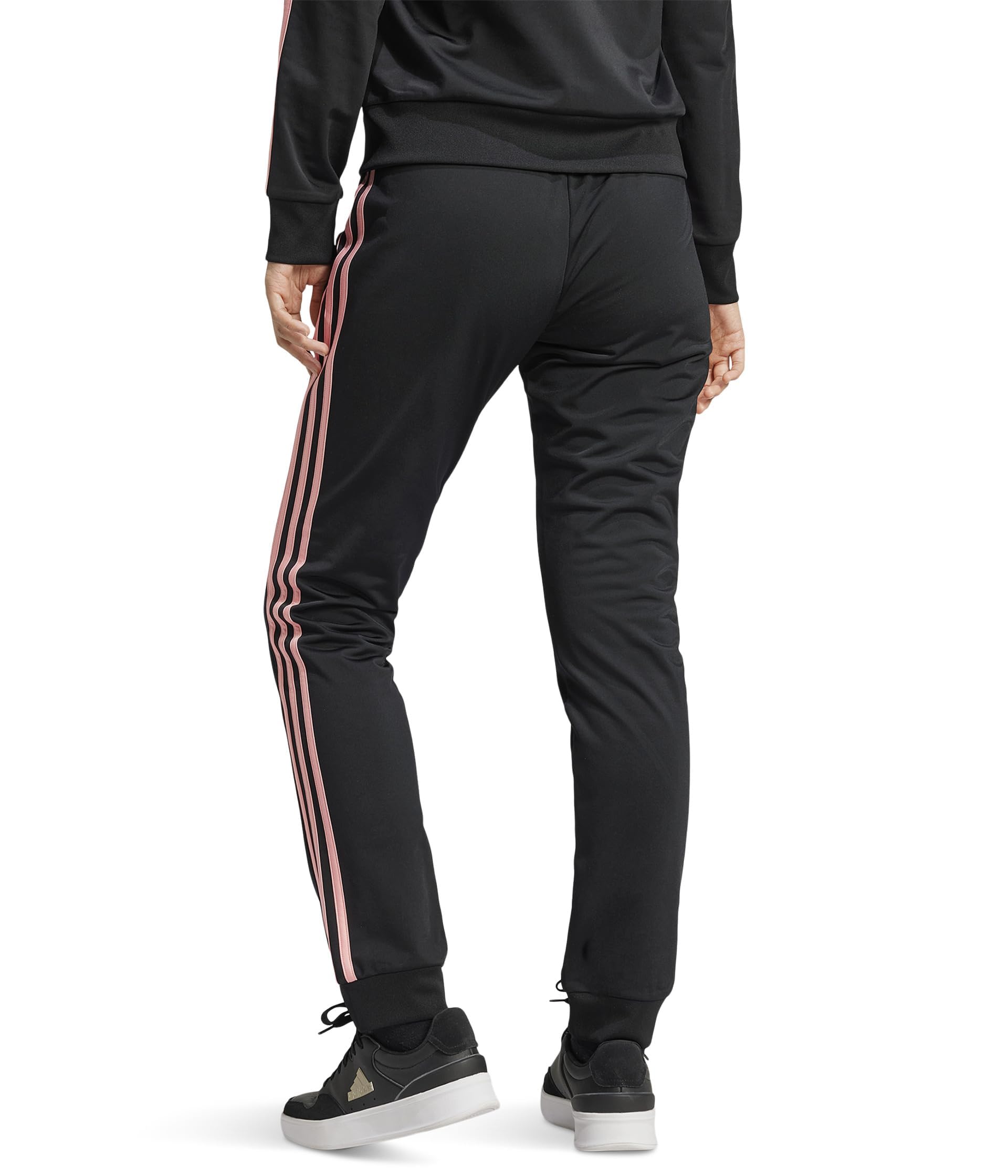 Adidas Womens Essentials Fleece Tapered Cuff Pants
