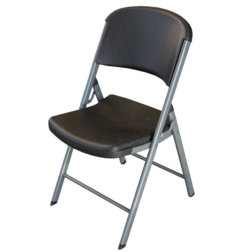LIFETIME 42803 Commercial Grade Folding Chairs, 4 Pack, Almond