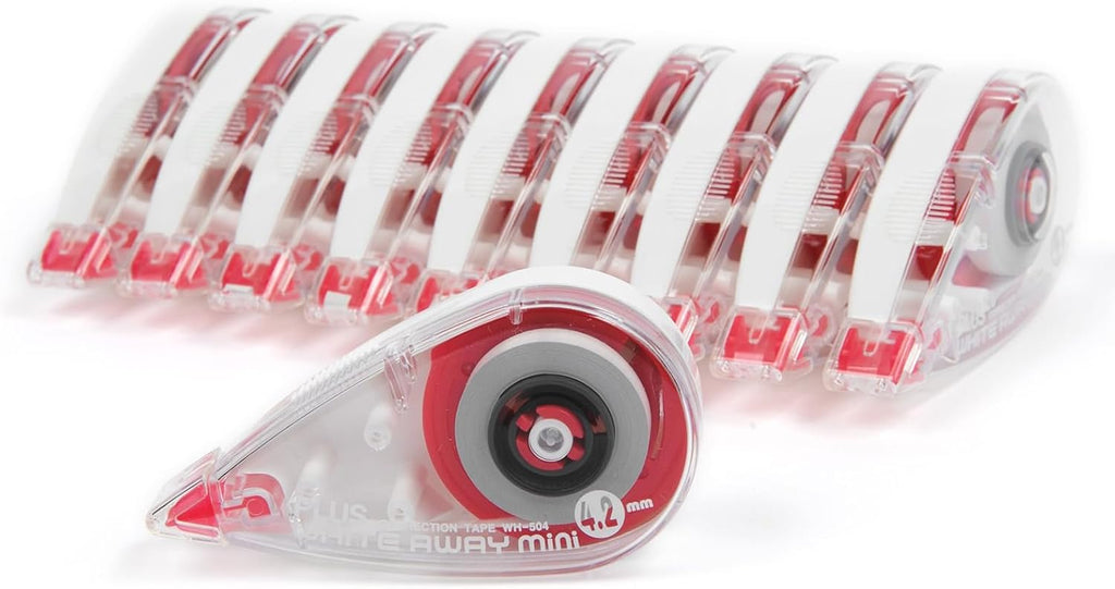 Plus Precision Correction Tape – 20-Pack, Smooth Instant Coverage, No Drying Time, 5/32” (4.2mm) Width x 23 ft (7m) Length, Clean & Accurate Error Correction